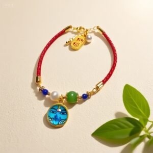 H45:Trendy lotus heart bracelet