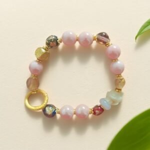 H50.jpg H50:Bracelet: Powder porcelain emerald fox fragrant gray bracelet