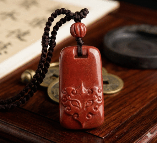 Gemini_Generated_Image_56e0y856e0y856e0 D112 Pendant Necklace: Cinnabar Auspicious Beast