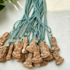 D141 Wooden Carved Pendant · Buddha Motif