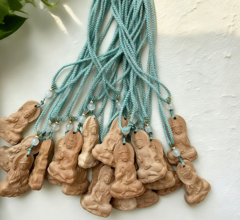 D141 Wooden Carved Pendant · Buddha Motif