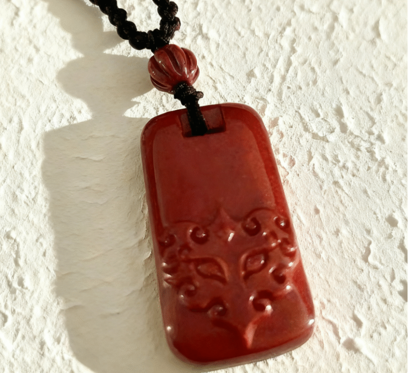 朱砂瑞兽 D112 Pendant Necklace: Cinnabar Auspicious Beast