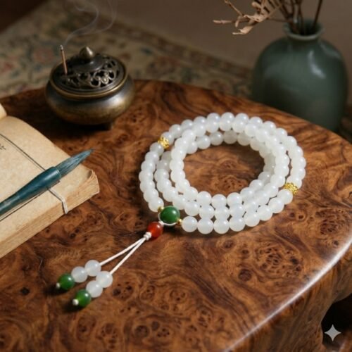 D244 Jade bead chain